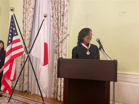 Paige Cottingham-Streater Receives Japan’s Order of the Rising Sun