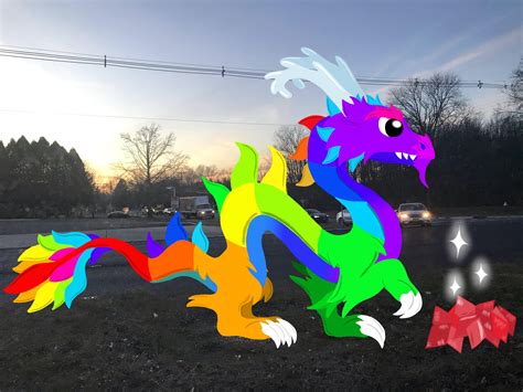 DV In Real Life: Rainbow Dragon! Took A Few Pictures While I Was Out