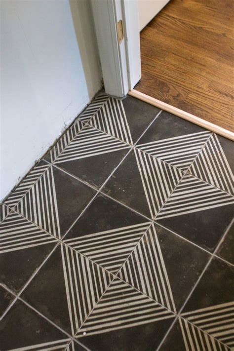 geometric pattern floor tiles - Astrid Tom