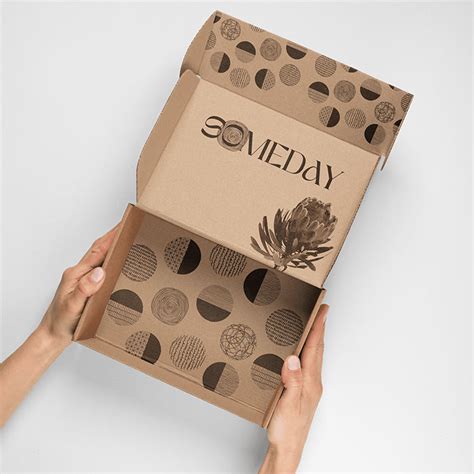 custom eco kraft corrugated paper mailer boxes  garment packaging