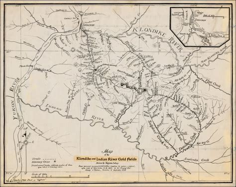 Map of the Indian River and Klondike Goldfields