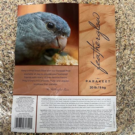 volkman featherglow parakeet bird food