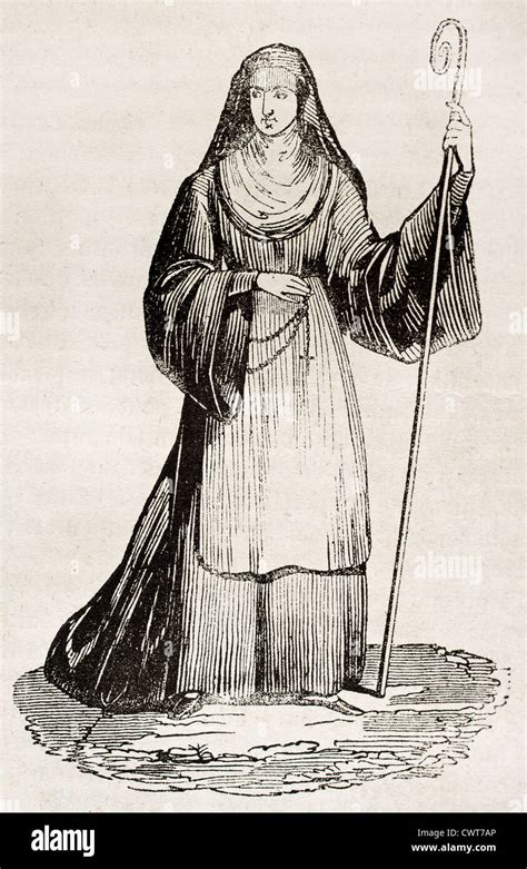 Medieval Abbess Stock Photo - Alamy