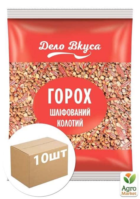 Крупа гороховая "Діло вкуса" 900гр упаковка 10шт купить почтой в Одессе ...
