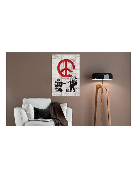 Tableau BANKSY Soldats QUI PEIGNENT la PAIX,Tableau Soldiers Painting ...