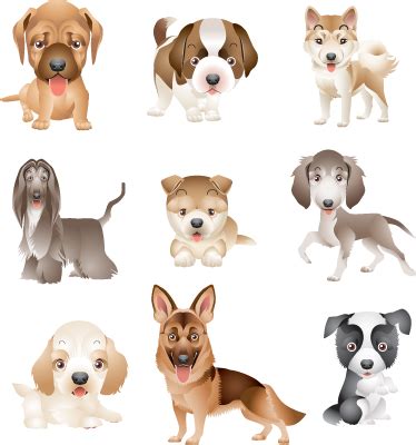 коллекция наклеек на время щенка - TenStickers