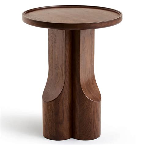 Приставной столик из массива дерева Walnut Triple по цене 70 400 руб ...