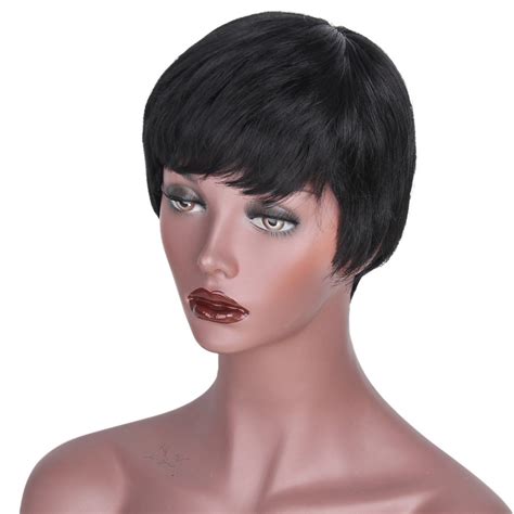 AISI HAIR Short Cute Pixie Wigs For Black Women African American Short