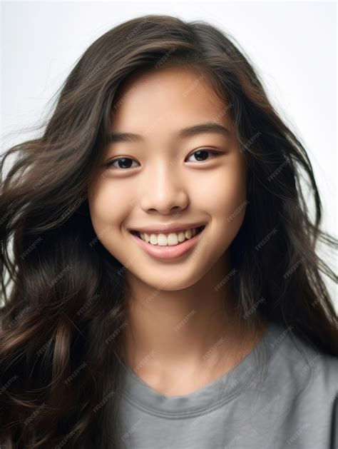 Premium AI Image | Asian Girls' Education Happy beautiful Asian Girl is