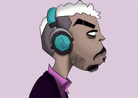 ArtStation - Gorillaz self portrait