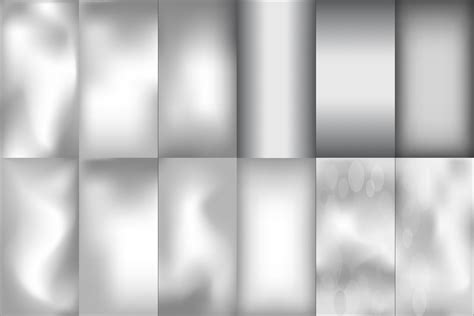 Blurred silver effect holographic gradient background (250714