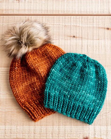 easy knit hat patterns sarah maker