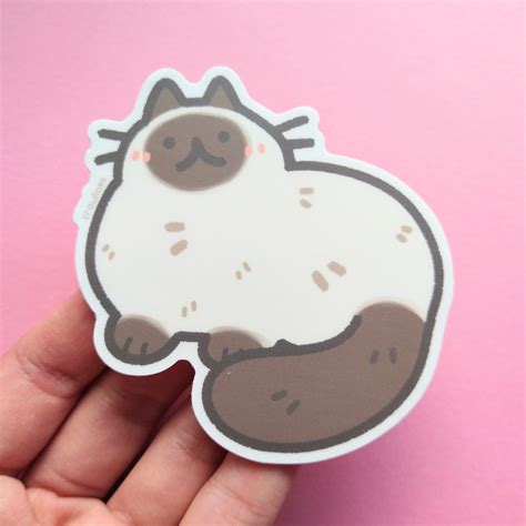 Siamese Cat Sticker | crowlines
