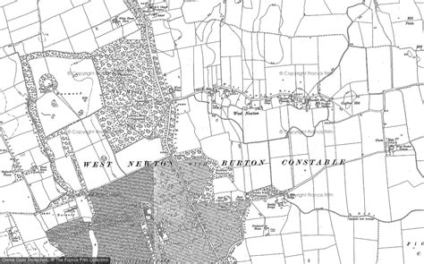 historic ordnance survey map  west newton