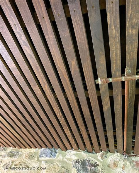 Wood Slat Ceiling Detail | Shelly Lighting