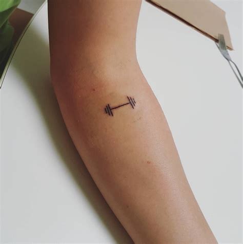 Tatuagem De Peso De Academia