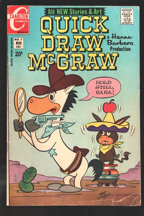 Quick Draw McGraw #7 1971-Charlton-Hanna- Barbera TV cartoon-20¢ cover ...