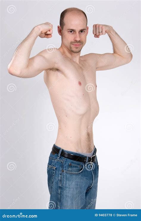 Skinny Man stock photo. Image of male, skin, skinny, muscles - 9403778