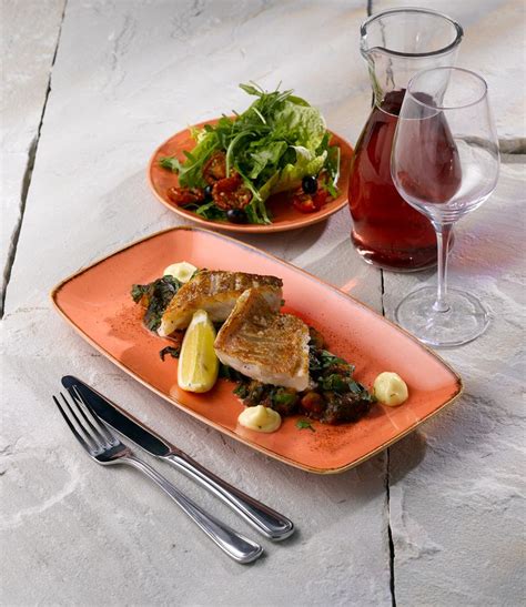 Buy vibrant Coral for a taste of the Mediterranean. Coral plates are ...