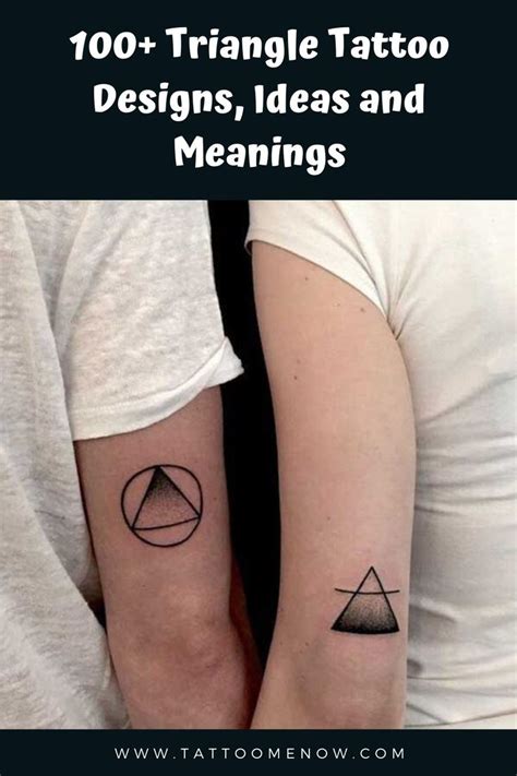 100 Triangle Tattoo Designs, Ideas and Meanings | Triangle tattoos ...