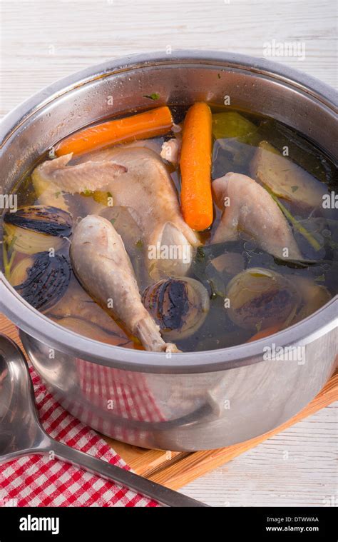 chicken in the pot Stock Photo - Alamy