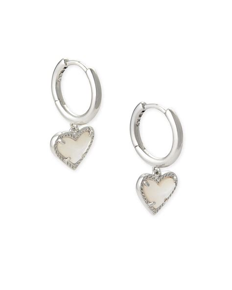Rhodium Pearl Earrings