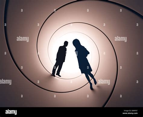 Couple silhouettes Stock Photo - Alamy