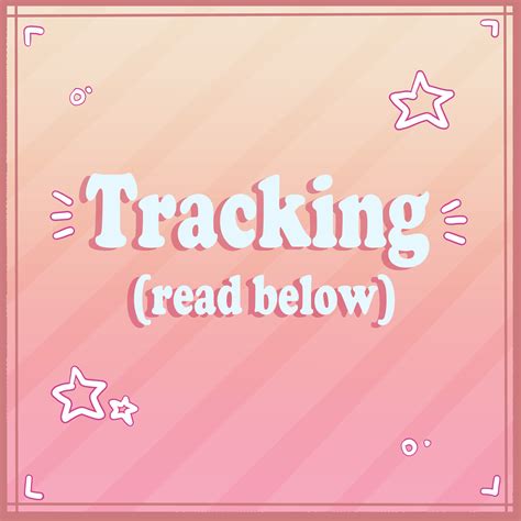 Tracking (optional) | kitkatdrawws