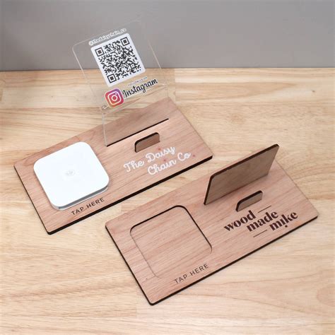 Square reader dock square payment sign laser cut file business card