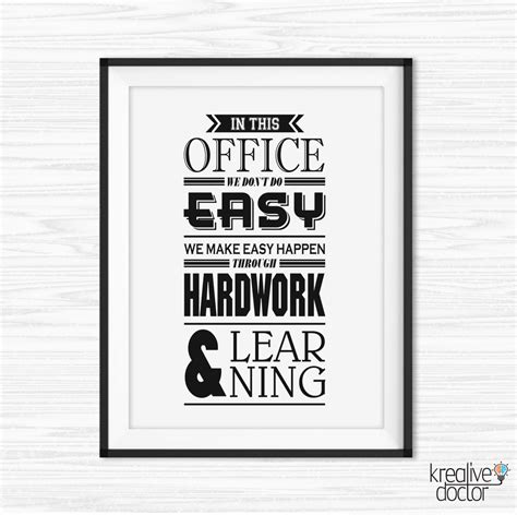 Office wall decor motivational | Hawk Haven