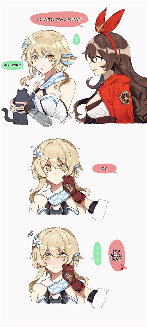 lumine and amber (genshin impact) drawn by okutorinno | Danbooru