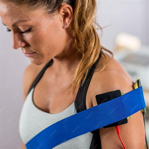 Premium Photo | Electrical stimulation in physical therapy electrodes