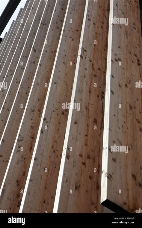 wooden slats architecture stock photo alamy