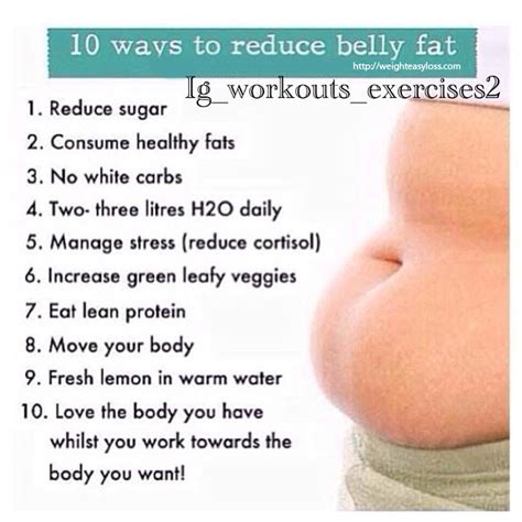 10 Ways to reduce belly fat