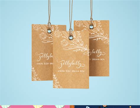 ZellyBelly logo, branding, and pj patterns on Behance