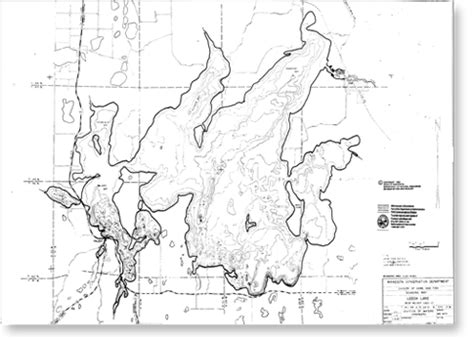 Leech Lake Depth Map and Fishing Information in Walker, MN