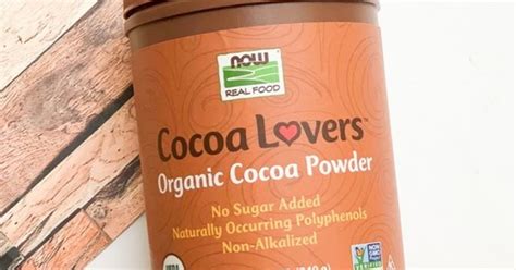 Now Foods. Real Food, Cocoa Lovers. Органический какао-порошок, 340 г ...