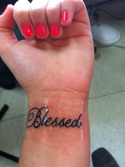 Hand Tattoo Blessed - Printable Calendars AT A GLANCE
