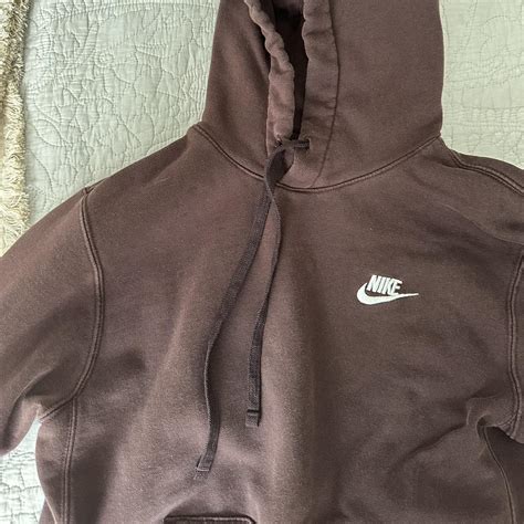 Nike Brown Hoodie Used but still in great... - Depop