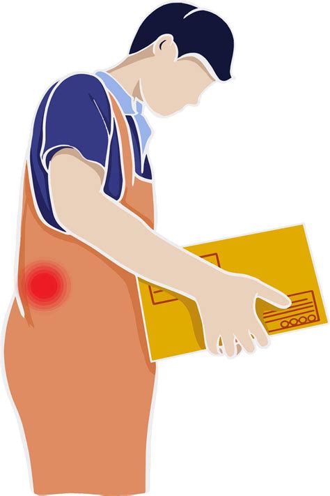 cartoon drawing of man Dealing with Chronic Back Pain and spine pain