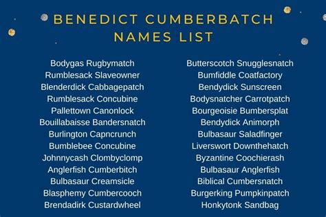 [Best] Benedict Cumberbatch Name Generator 💯