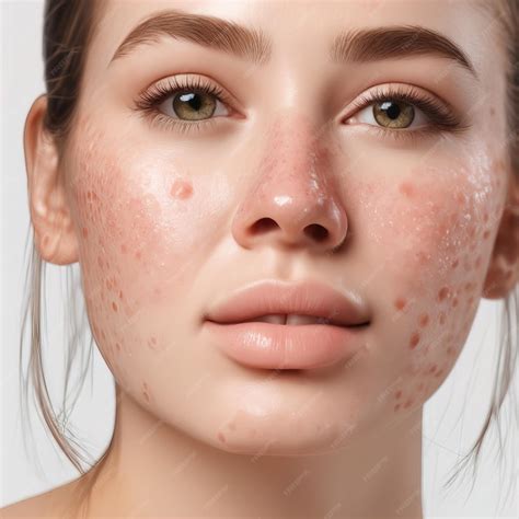 premium photo acne pimples  blackheads  face
