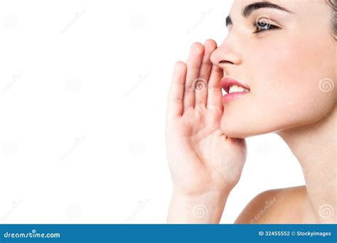 Hey, can you hear me? stock photo. Image of blab, caucasian - 32455552