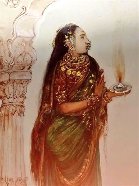 Maratha Queen of Nagpur Kashibai Bhonsale | Indian women painting ...