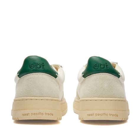East Pacific Trade Dive Court Sneakers Off White, Tofu & Green | END. (US)