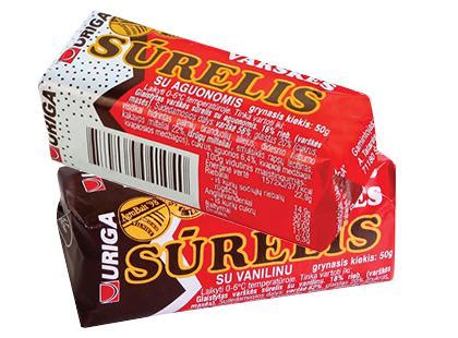 „Glaistytas sūrelis URIGA, 2 rūšių, 16–18 % rieb., 50 g“ parduotuvėje ...
