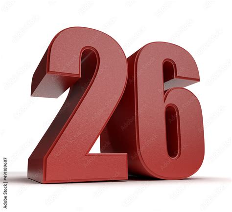 isolated number     green background larger  life