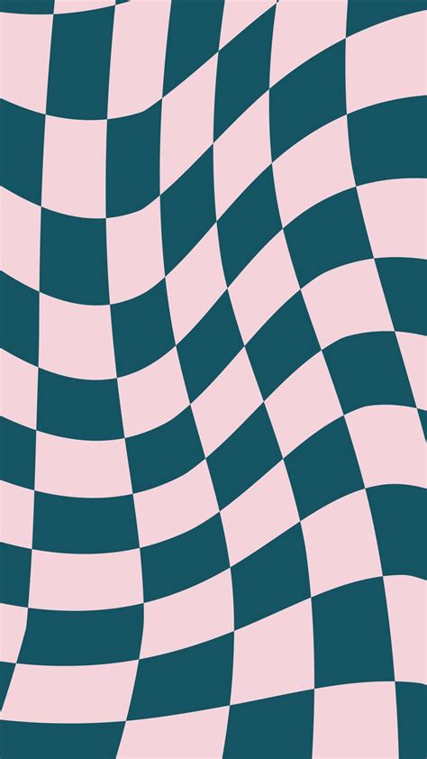 Optical Illusion Checkerboard Pattern