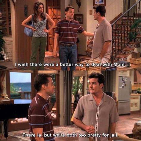Two and a Half Men Funny Quotes at tvgag.com | Half man, Two half men ...