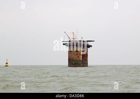 Roughs Tower World War 2 anti aircraft gun fort – North Sea,UK – now ...